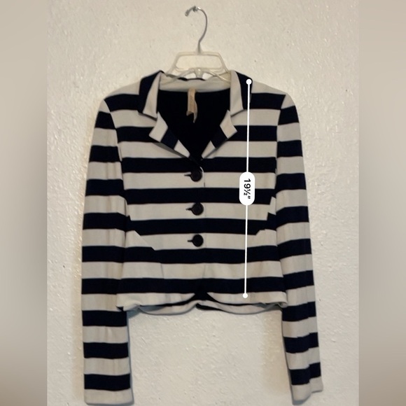 Bailey 44 plaque and white stretch blazer with button front size small - Picture 4 of 6